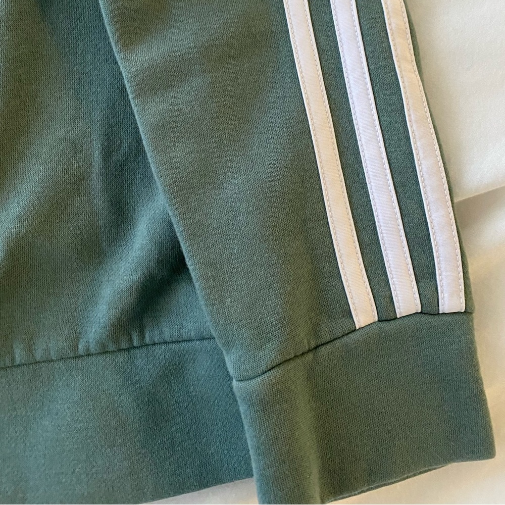 Adidas 3-Stripes Fleece Crewneck Sweatshirt - Small